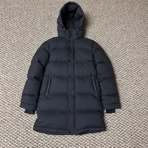 Women’s Aritzia Super Puff Midi Puffer Jacket Black Sz. 3XS